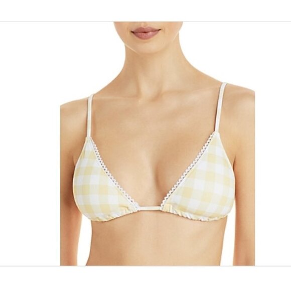 Charlie Holiday Women's Brigette Printed Triangle Bikini Top Size L - Picture 1 of 5